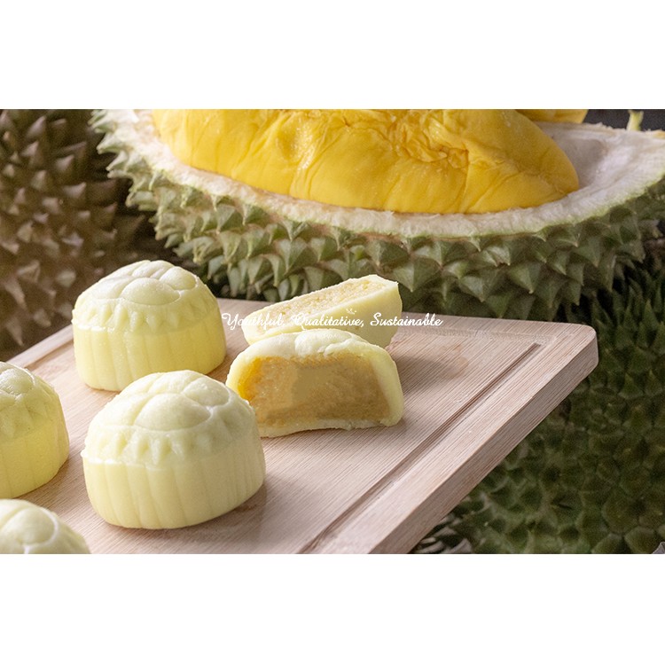 Wholesale D197 Musang King Durian Delicious Sweet Snowy Mooncake